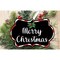 Merry Christmas Scalloped Frame Sign SF1 - Wreath Enhancement